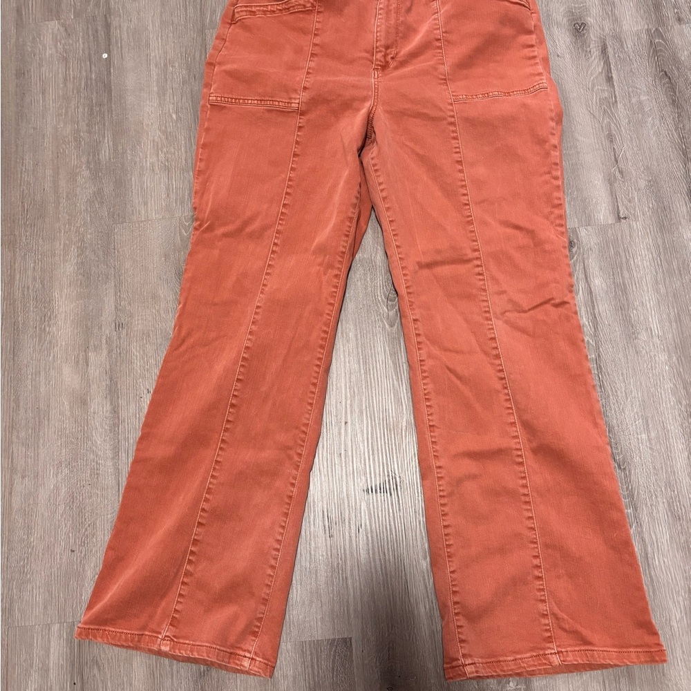 Women's Boot Cut Flare Pants in Rust